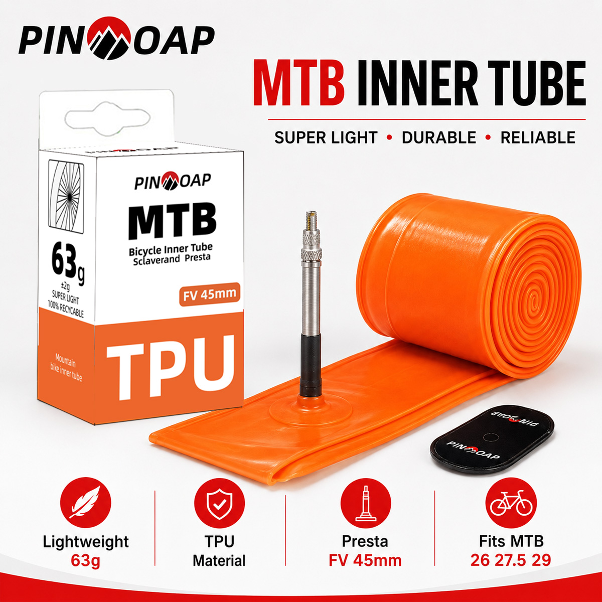 Mountain Biking Tube - PINMOAP Mtb 이너 튜브 산악 자전거