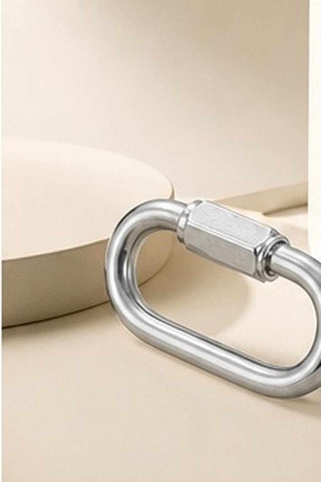 Chain Quick Link - 8개입 스테인리스 스틸 잠금식 카라비너, 나사