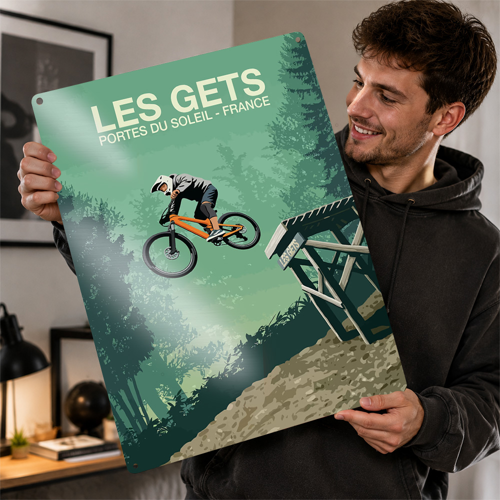 레스 게츠 산악 자전거 점프 그림이 프린트된 포스터,  - Mountain Biking Europe 리뷰 및 가격