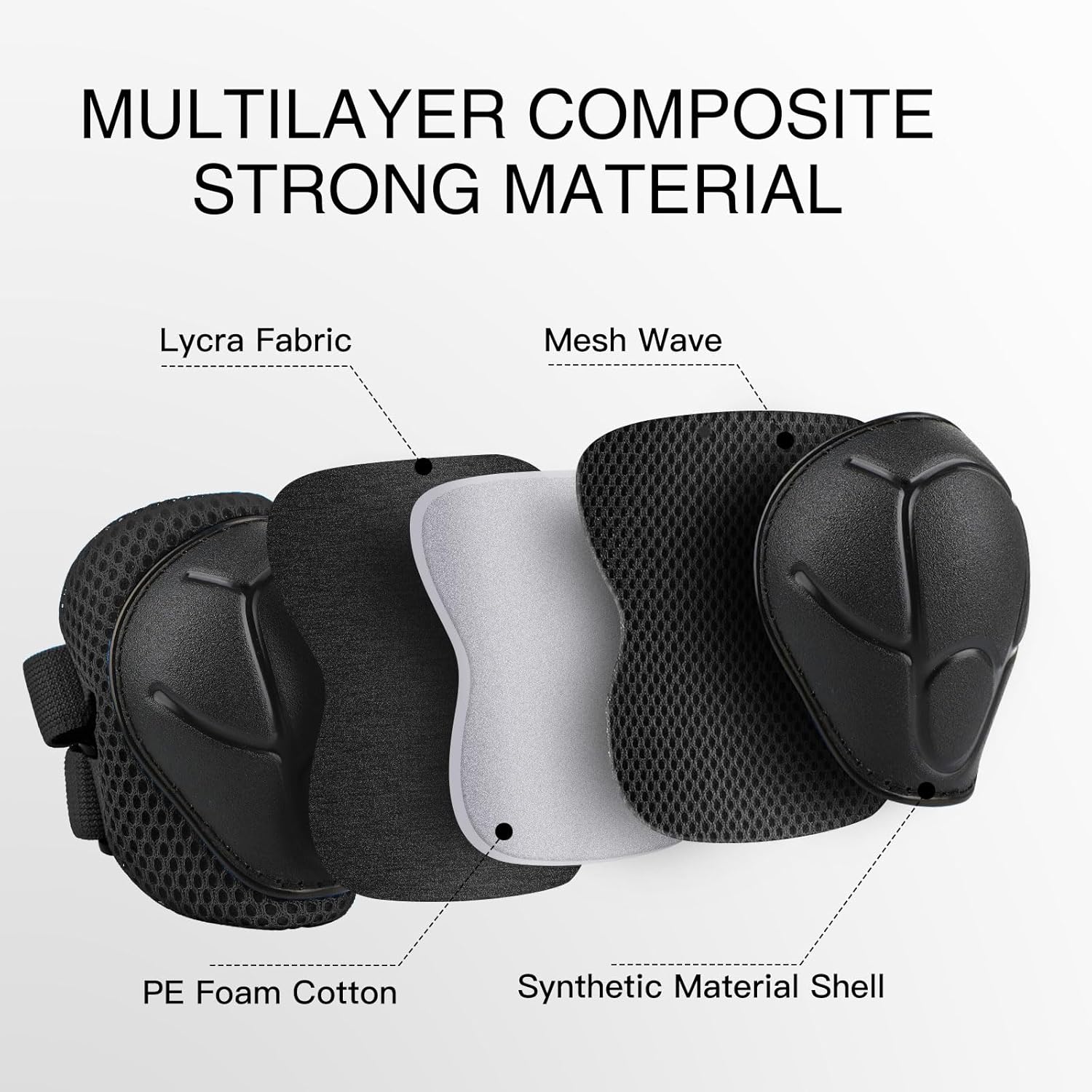 3-14세 어린이용 보호 장비 세트 6개, 스케이트 사 - Mountain Biking Elbow Pads 리뷰 및 가격