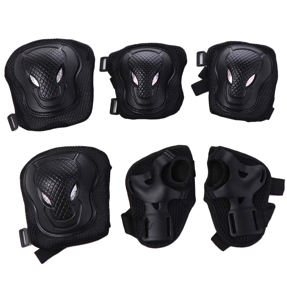 6개/세트 무릎&팔꿈치&손바닥 스케이트보드 보호 장비  - Mountain Biking Elbow Pads 리뷰 및 가격