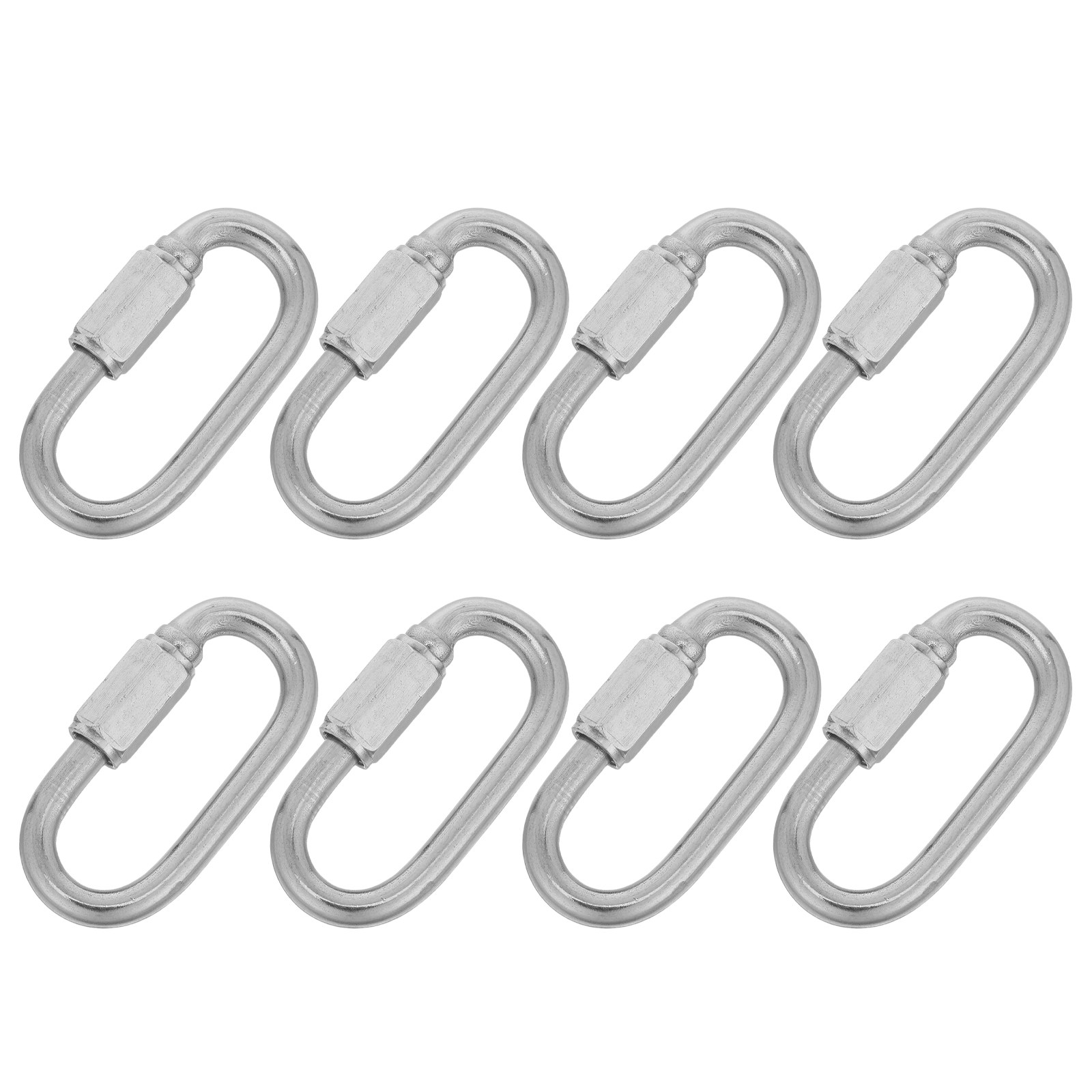 8개입 스테인리스 스틸 잠금식 카라비너, 나사 잠금 방 - Chain Quick Link 리뷰 및 가격